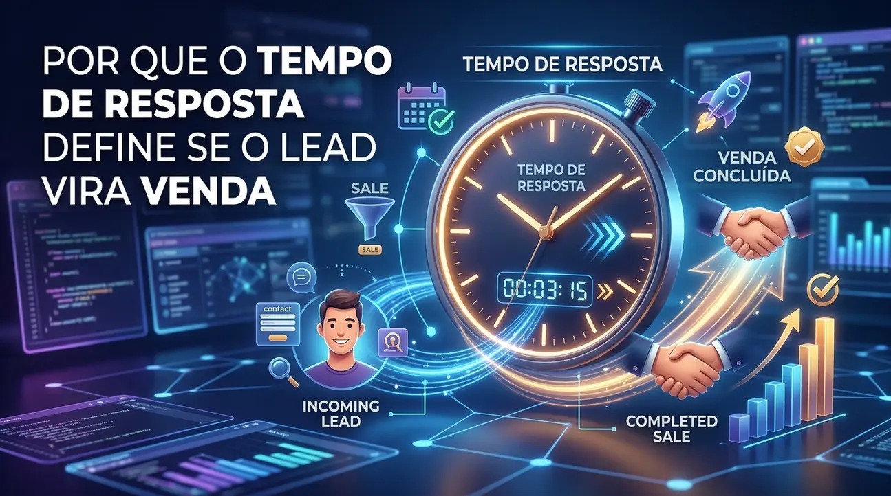Tempo de resposta ideal para leads e impacto na conversão de vendas