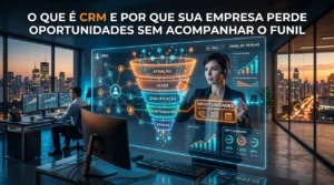 CRM para acompanhamento do funil e gestão de oportunidades comerciais