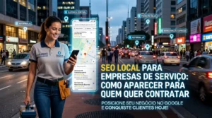 SEO local para empresas de serviço destacando localização no mapa