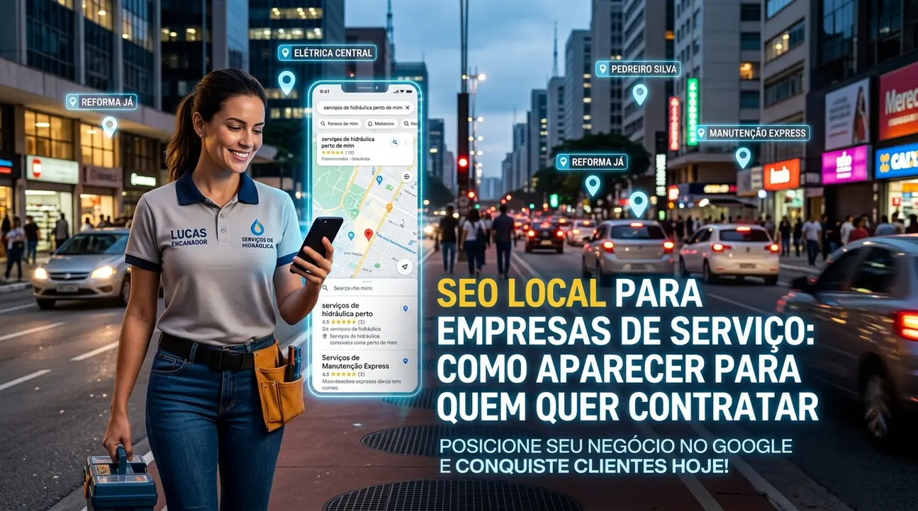 SEO local para empresas de serviço destacando localização no mapa