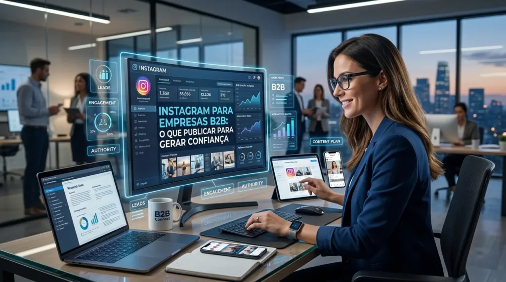 Instagram para empresas B2B: o que publicar para gerar confiança